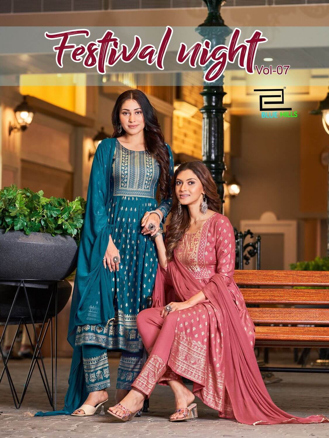Blue Hills Festival Night vol 7 Naira Cut Kurti with collection 9