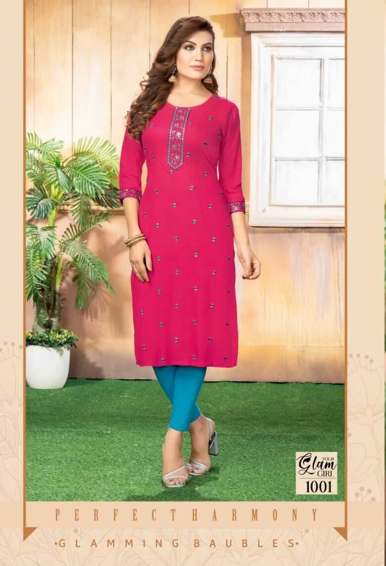 Kinti Glam Girl vol 10 Straight Cut Kurti Catalog collection 5