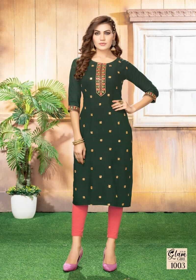 Kinti Glam Girl vol 10 Straight Cut Kurti Catalog collection 2