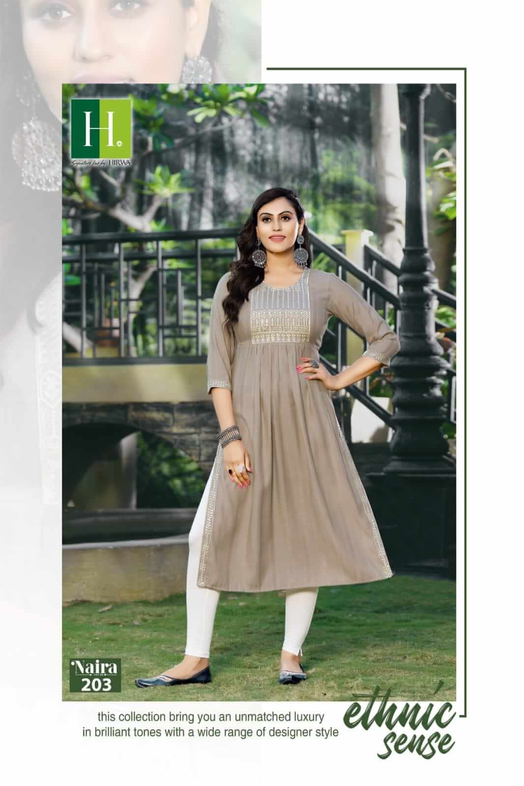 Hirwa Naira vol 2 Naira Cut Kurti Catalog collection 3