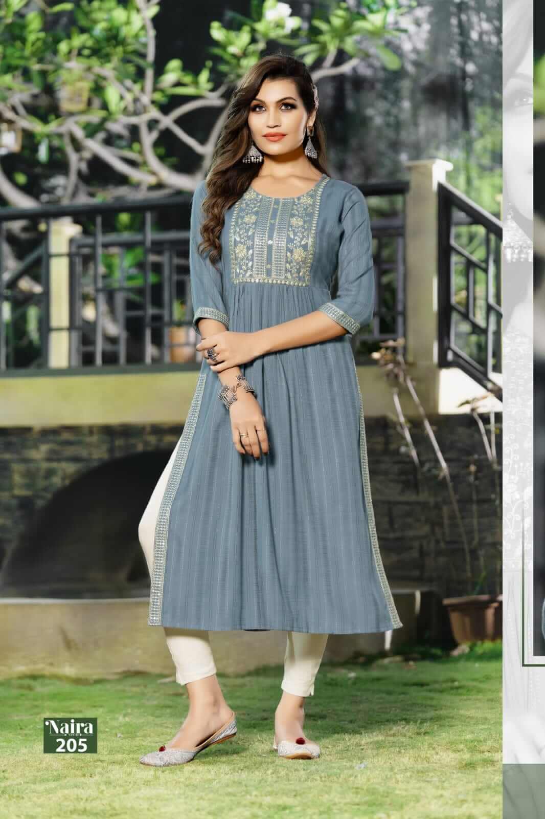 Hirwa Naira vol 2 Naira Cut Kurti Catalog collection 4