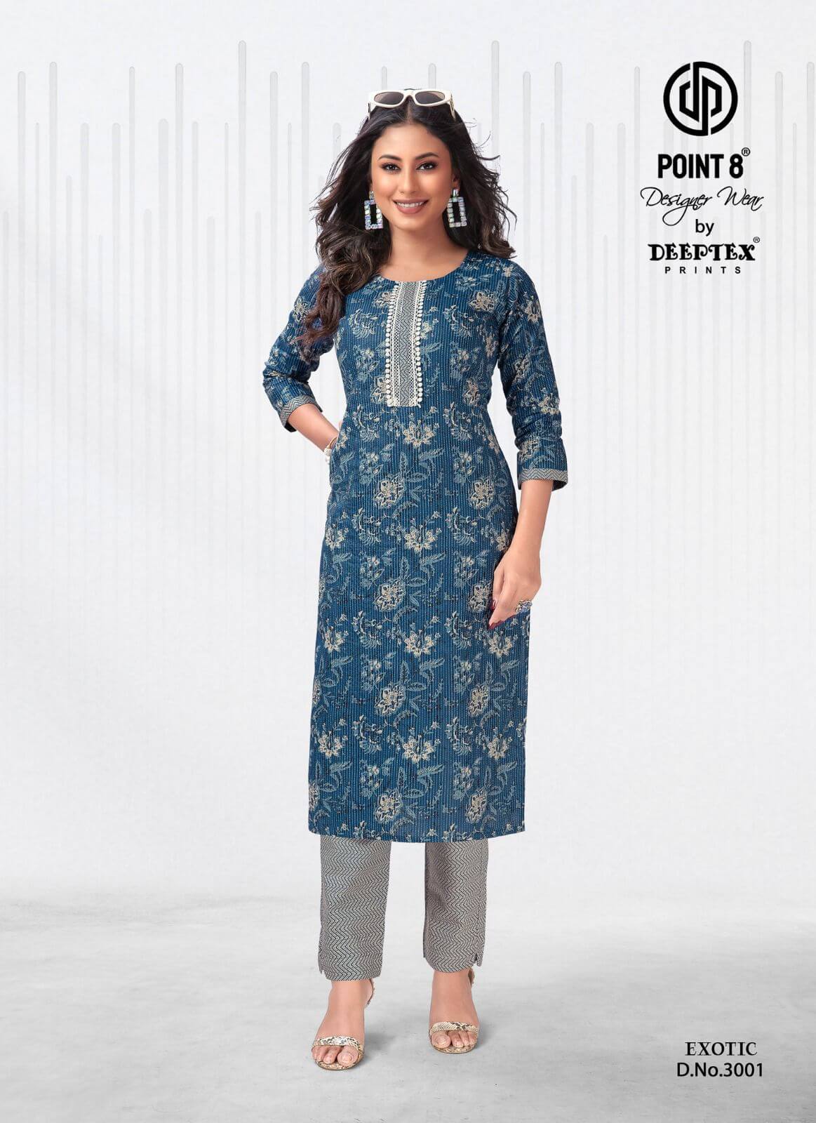 Deeptex Exotic vol 3 Kurtis with Bottom Catalog collection 7