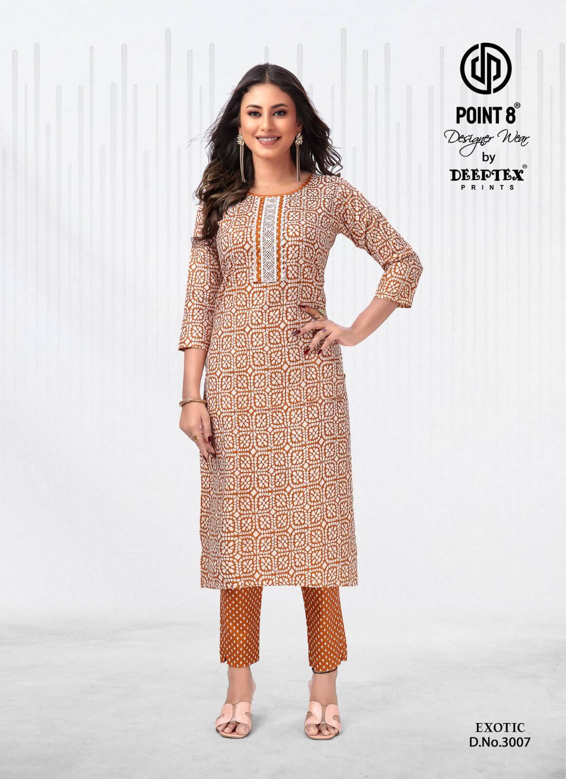 Deeptex Exotic vol 3 Kurtis with Bottom Catalog collection 8