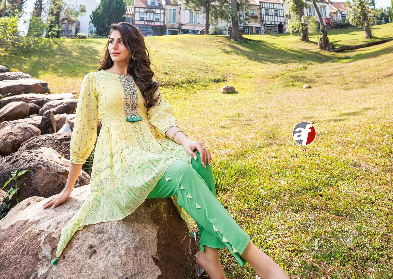 Anju Fabrics Fusion vol 2  Designer Co Ord Set Catalog collection 8