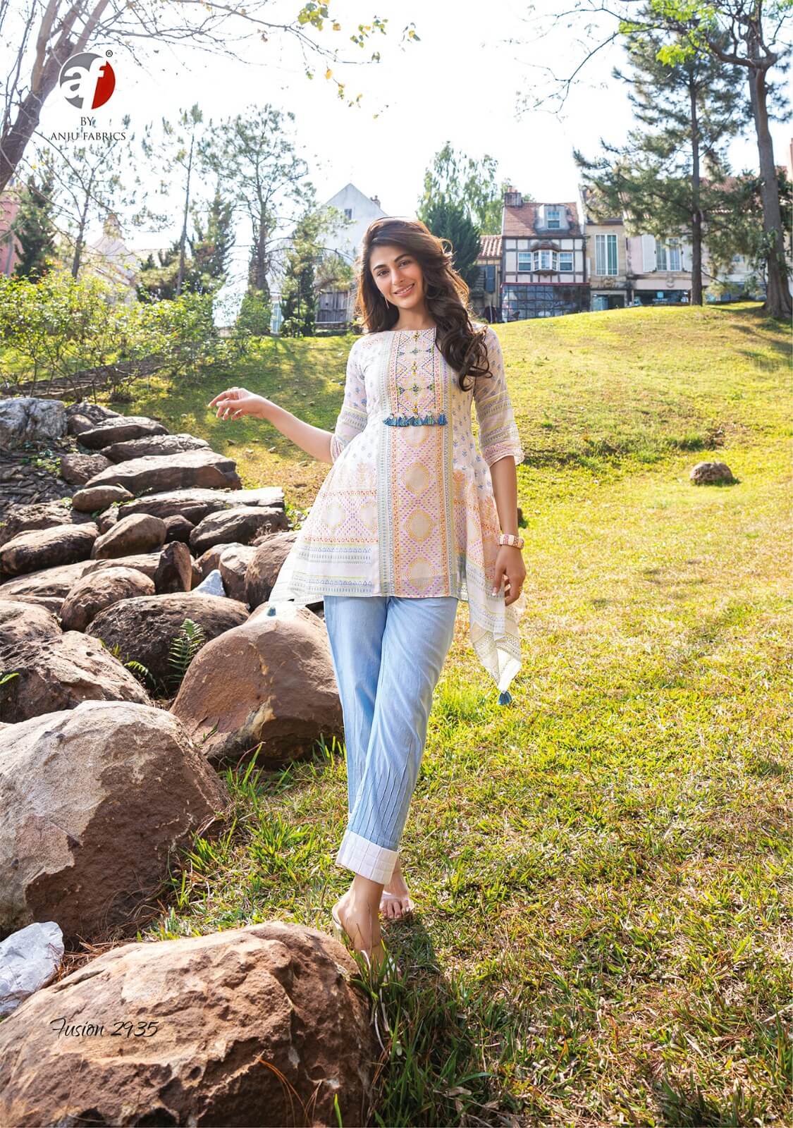 Anju Fabrics Fusion vol 2  Designer Co Ord Set Catalog collection 5