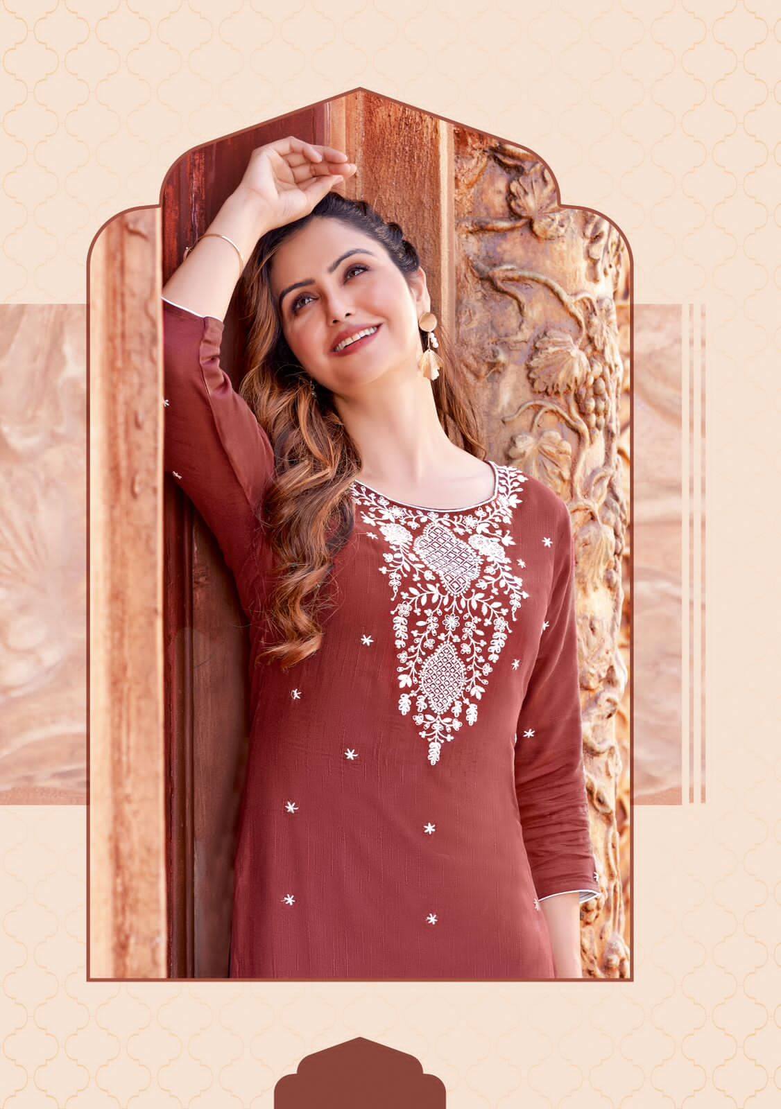 Kadlee Toran Rayon Kurti Catalog collection 8