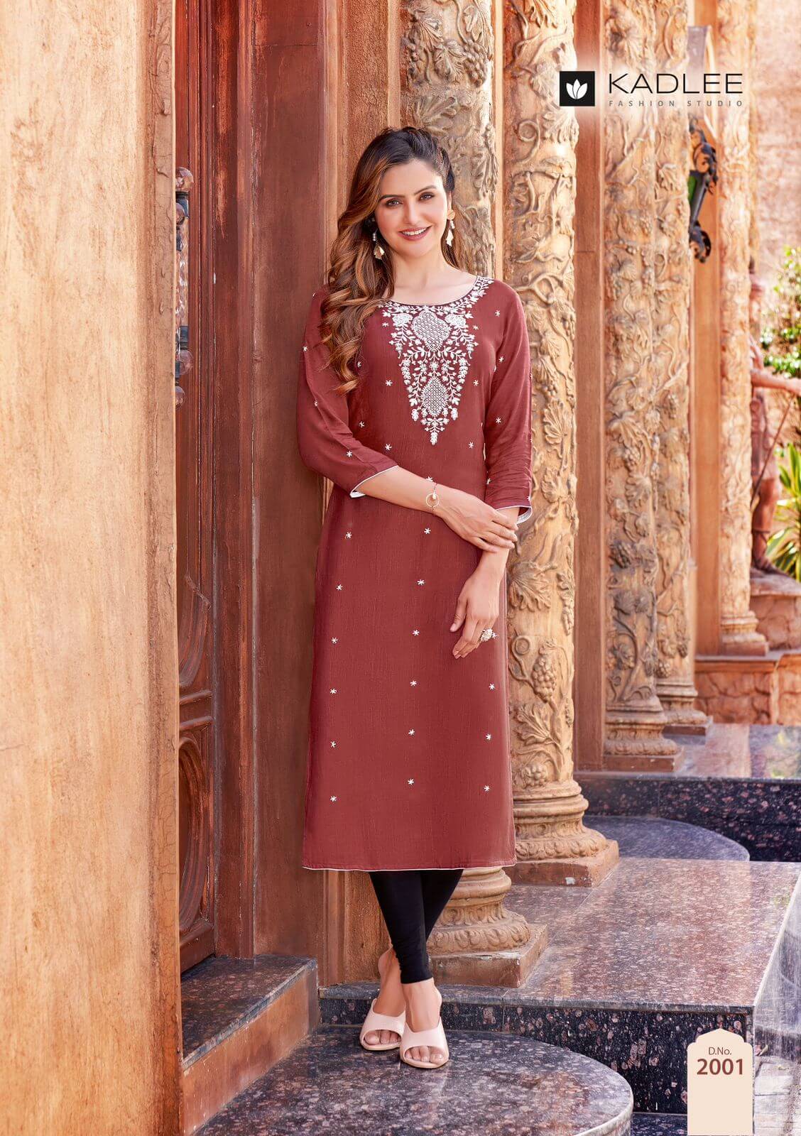 Kadlee Toran Rayon Kurti Catalog collection 2