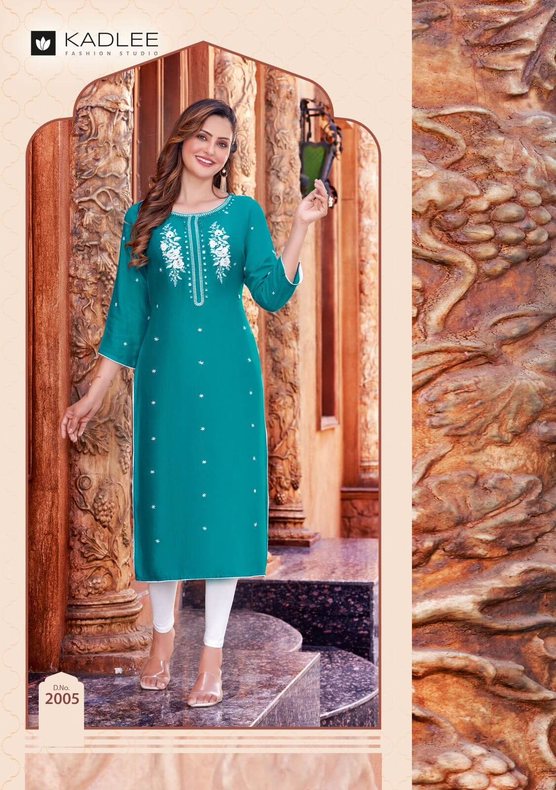 Kadlee Toran Rayon Kurti Catalog collection 1