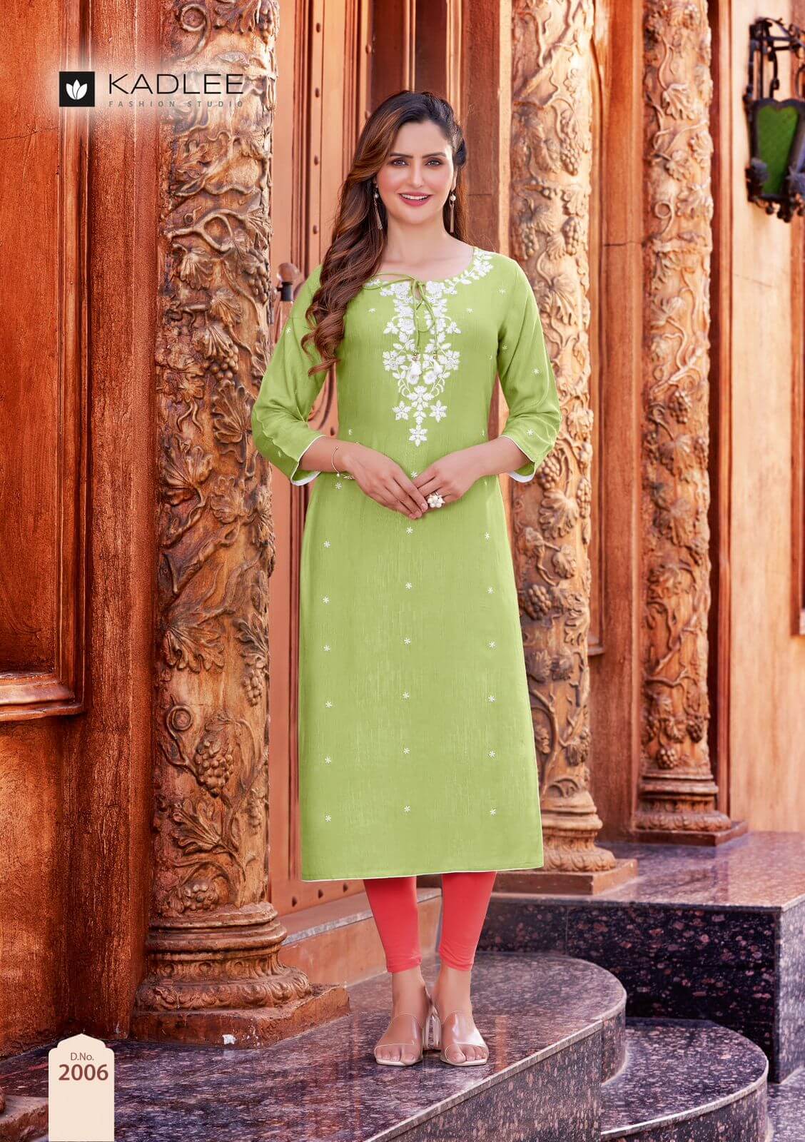 Kadlee Toran Rayon Kurti Catalog collection 4