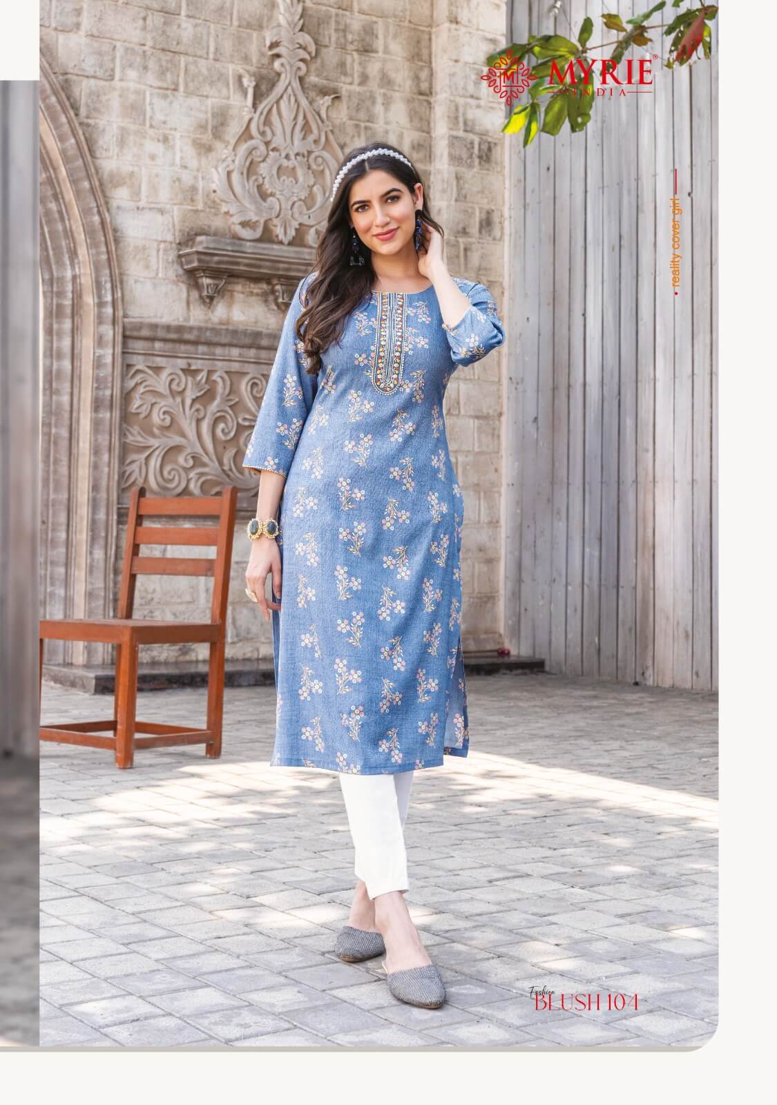 Mayrie India Fashion Blush Printed Kurti Catalog collection 10