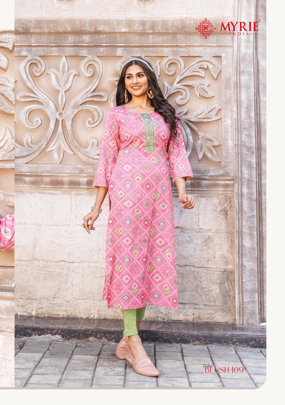 Mayrie India Fashion Blush Printed Kurti Catalog collection 8