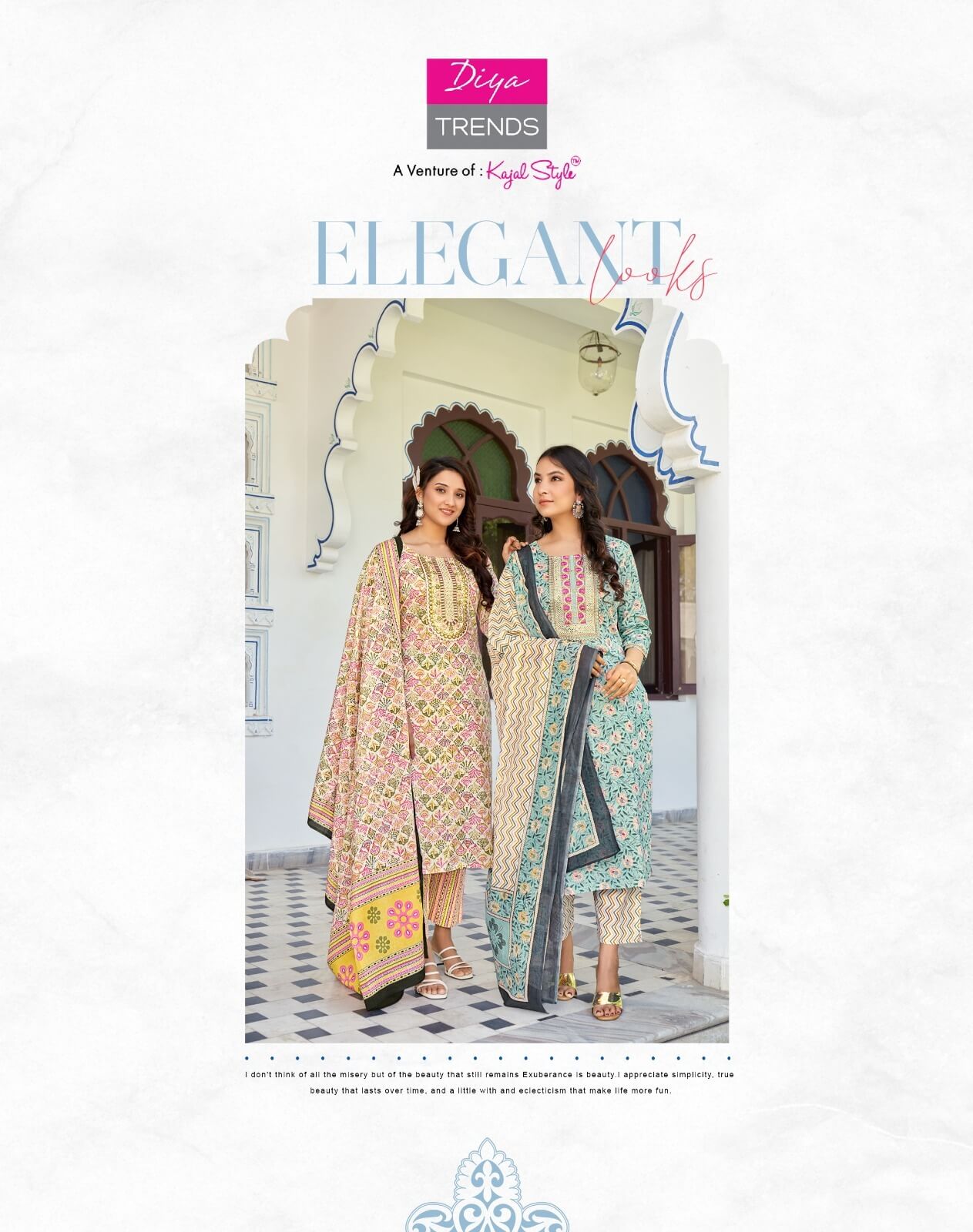 Diya Trends Odhani vol 6 Kurtis with Bottom and Dupatta collection 1