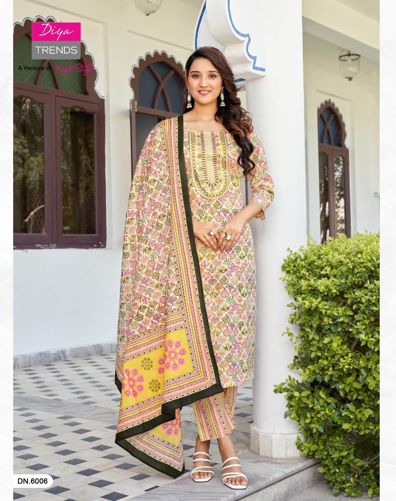 Diya Trends Odhani vol 6 Kurtis with Bottom and Dupatta collection 1