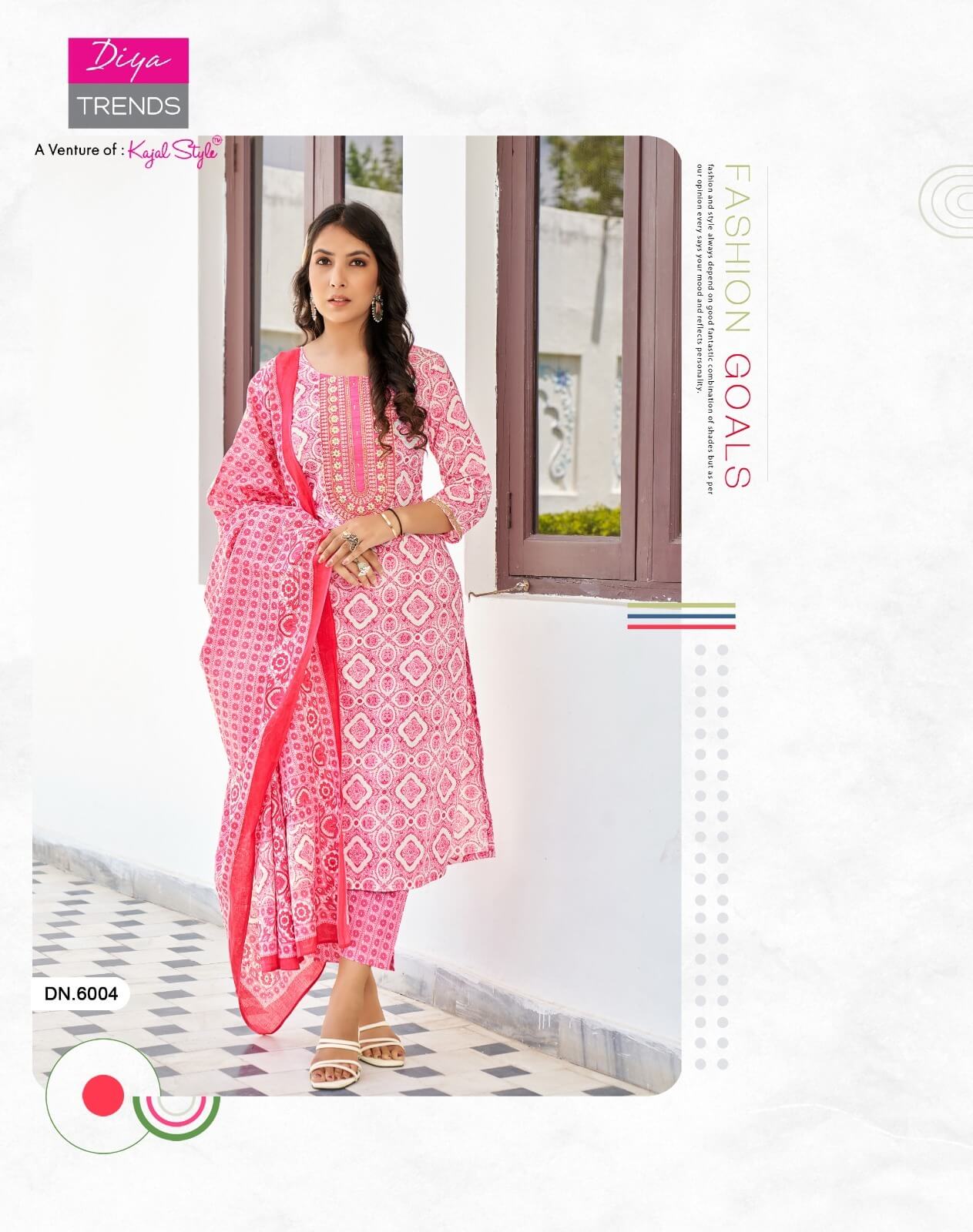 Diya Trends Odhani vol 6 Kurtis with Bottom and Dupatta collection 8