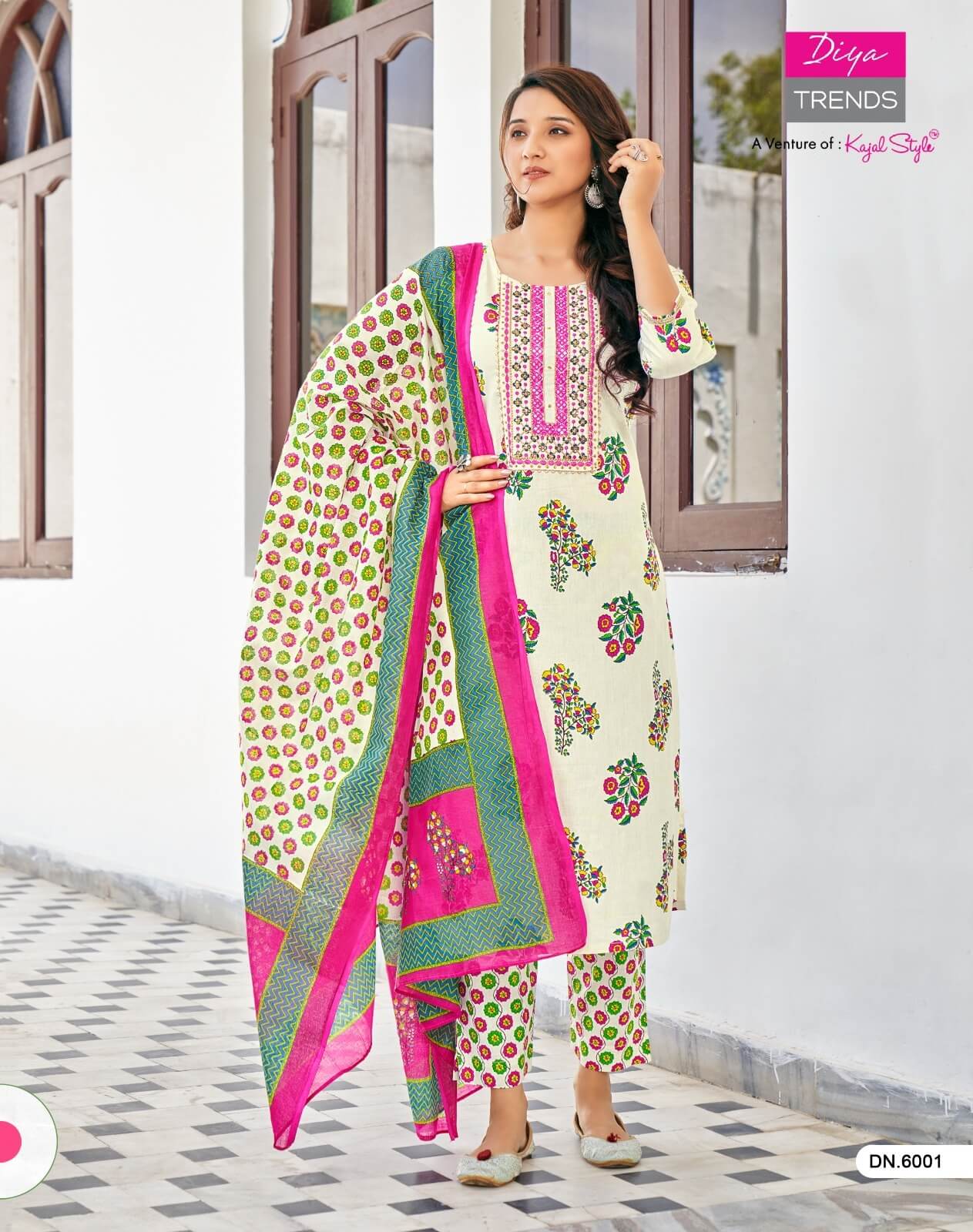 Diya Trends Odhani vol 6 Kurtis with Bottom and Dupatta collection 4
