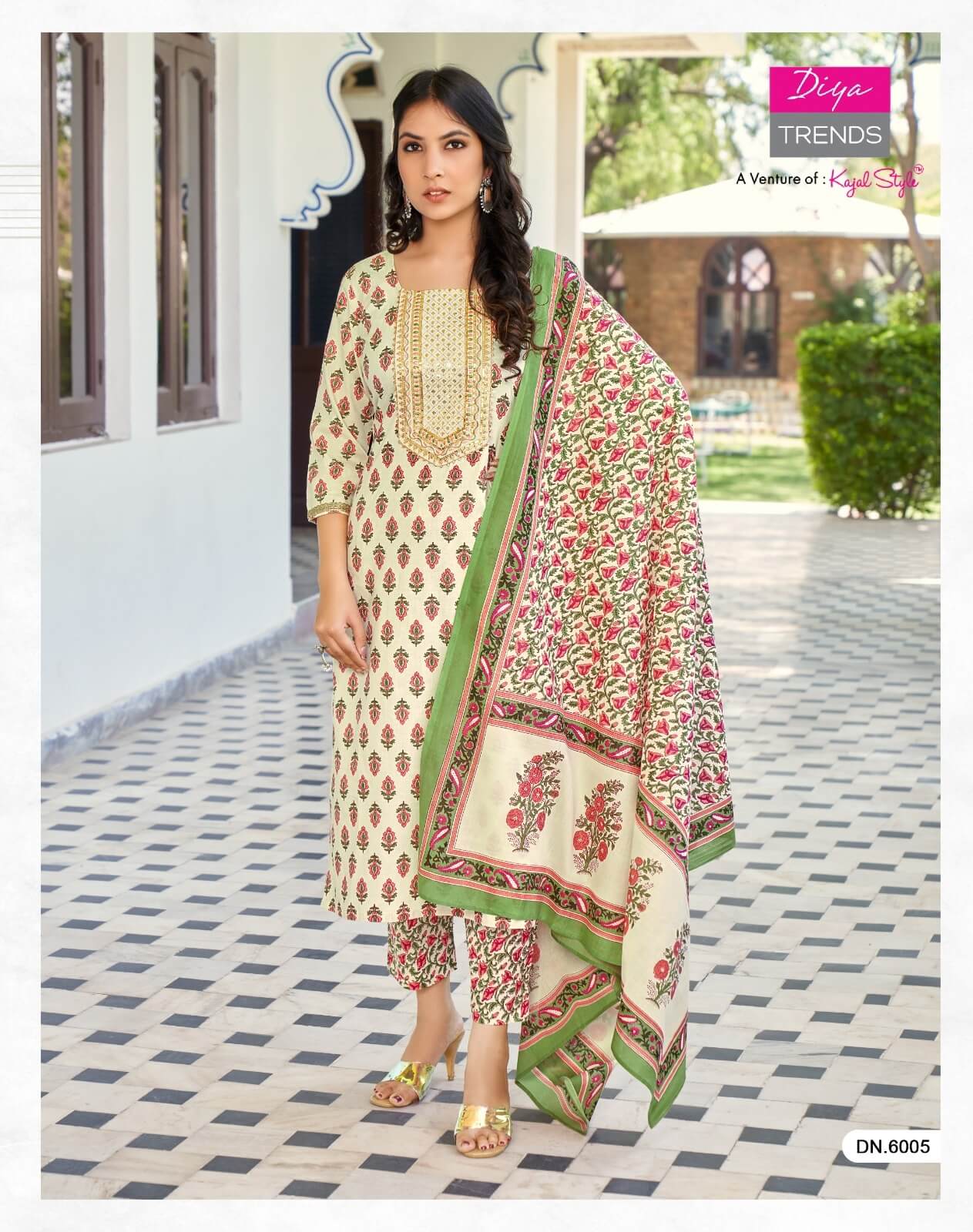 Diya Trends Odhani vol 6 Kurtis with Bottom and Dupatta collection 2