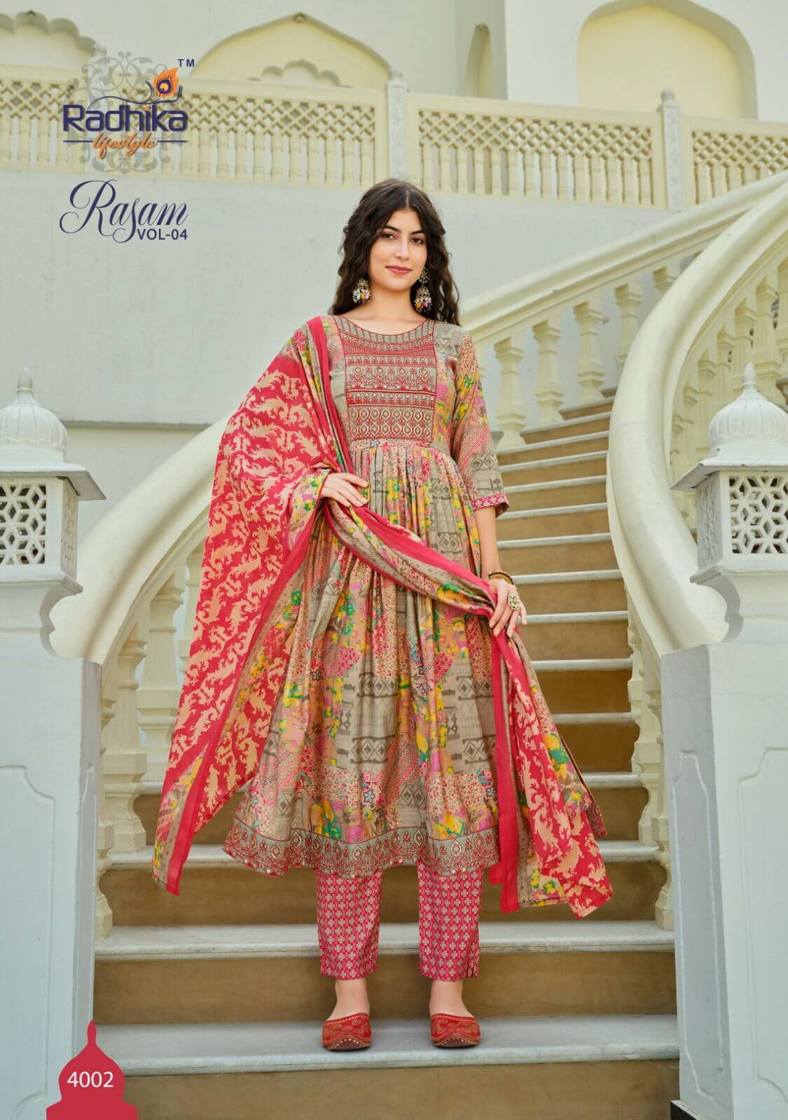 Radhika Lifestyle Rasam vol 4 Naira Cut collection 5