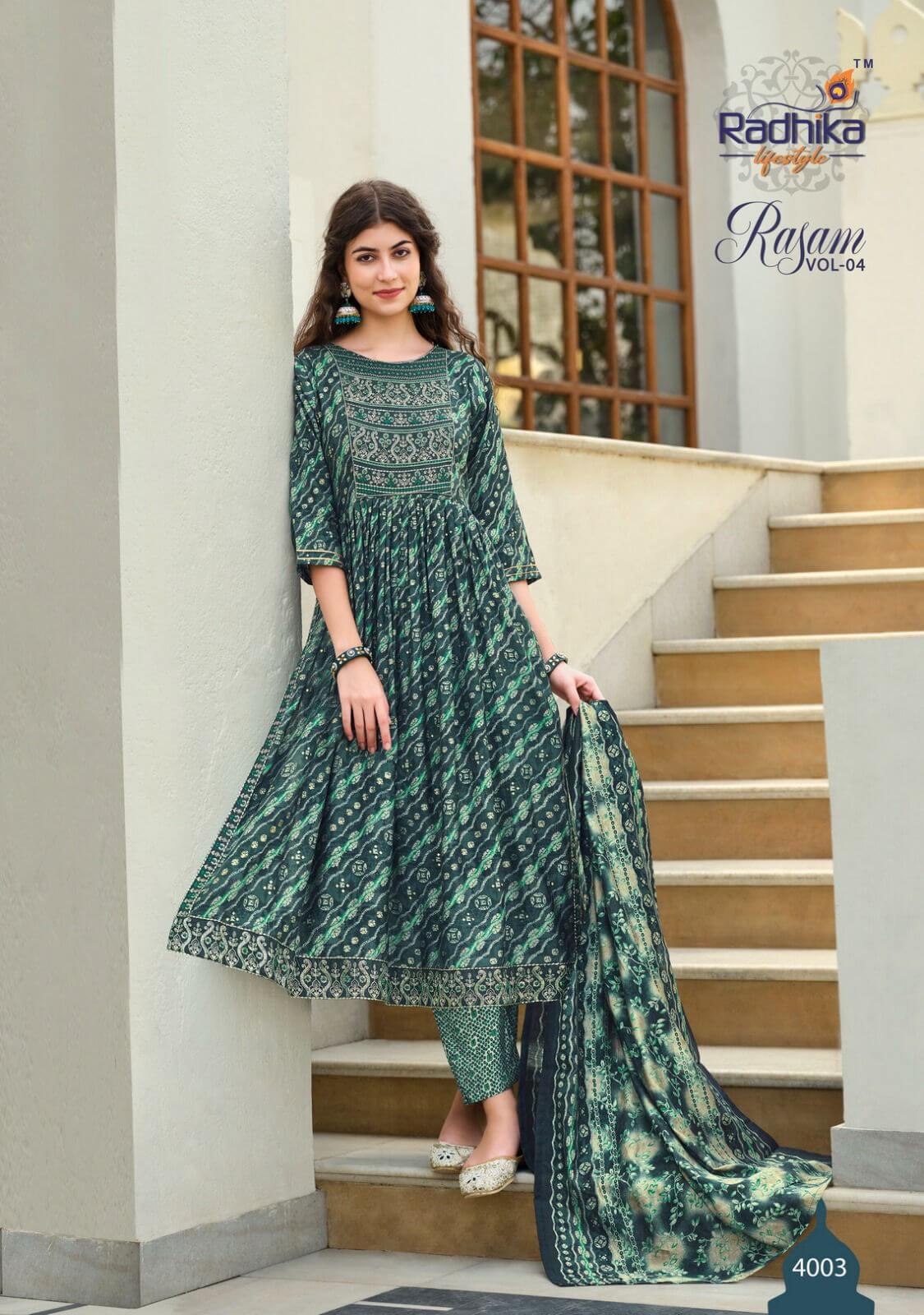 Radhika Lifestyle Rasam vol 4 Naira Cut collection 4