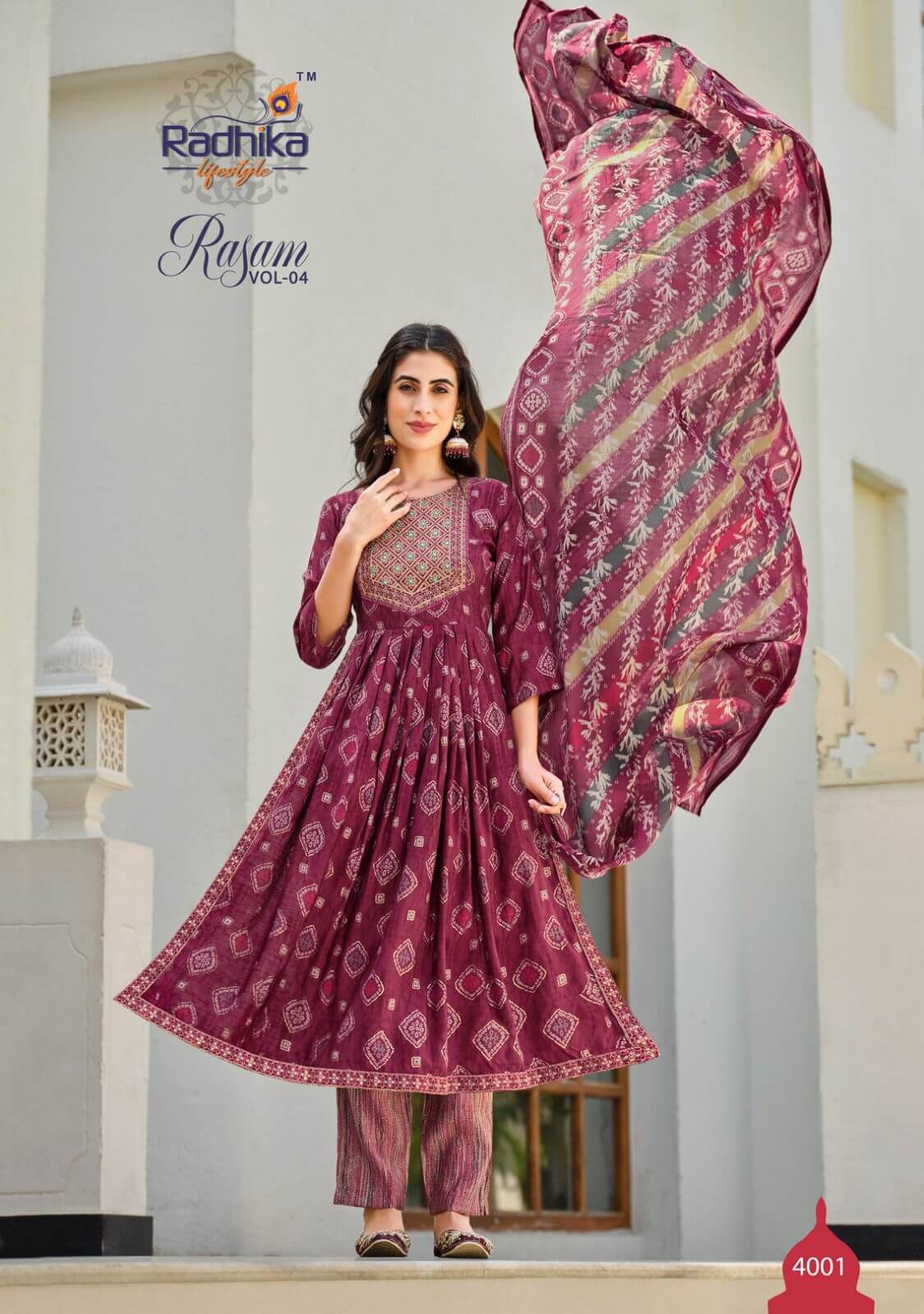 Radhika Lifestyle Rasam vol 4 Naira Cut collection 7