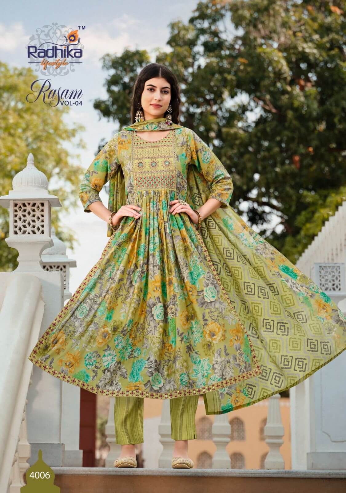 Radhika Lifestyle Rasam vol 4 Naira Cut collection 6