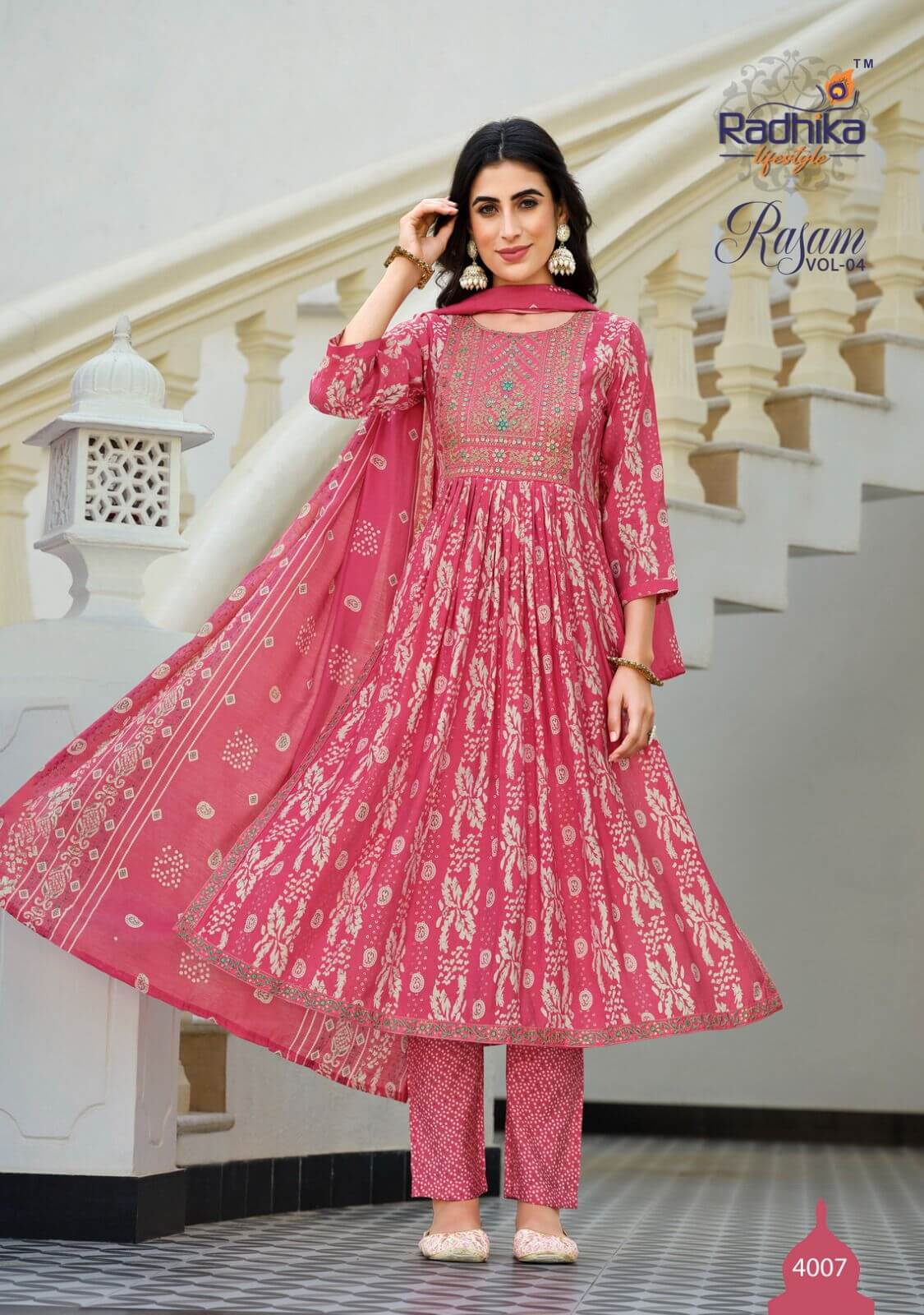 Radhika Lifestyle Rasam vol 4 Naira Cut collection 3