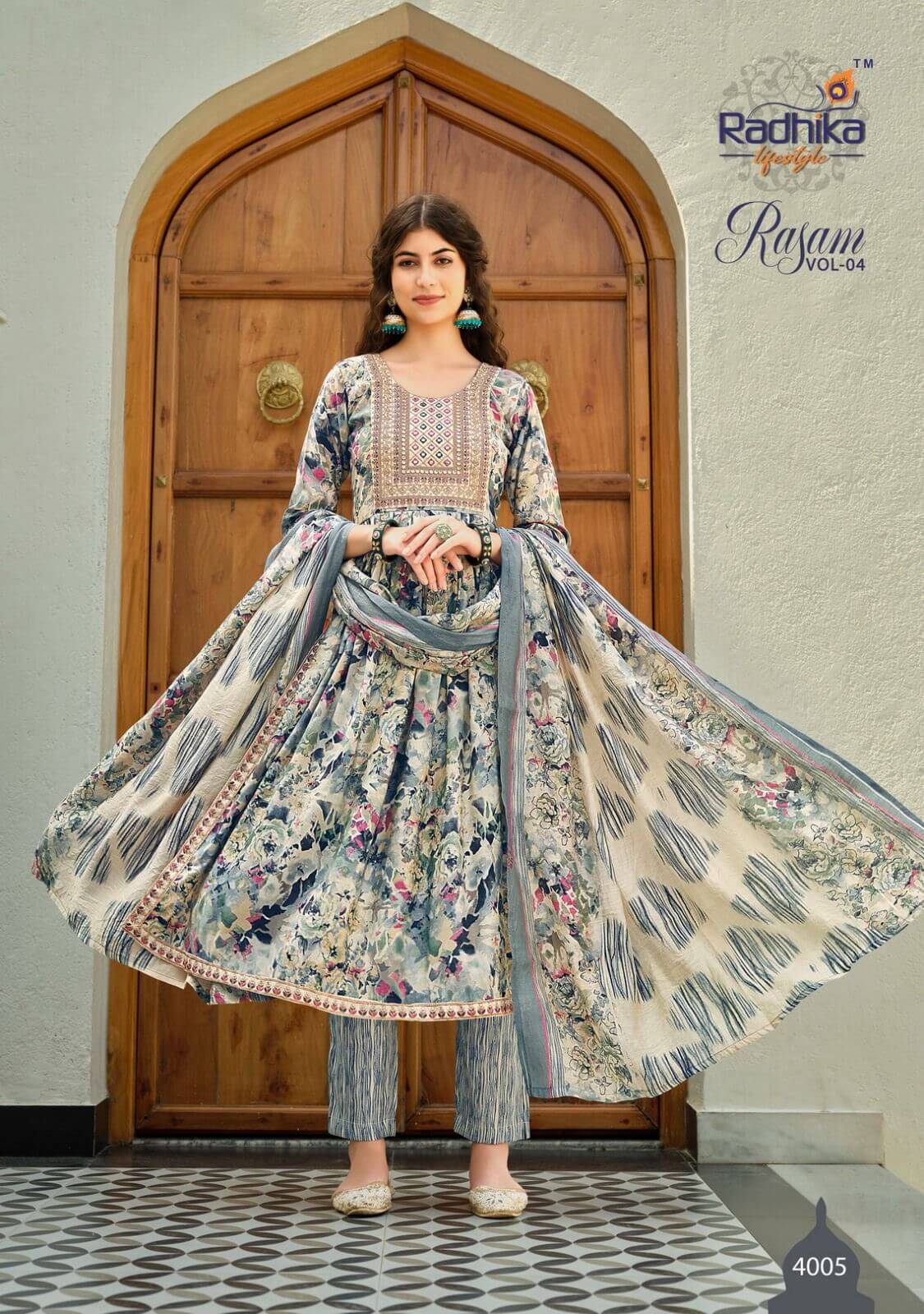 Radhika Lifestyle Rasam vol 4 Naira Cut collection 1