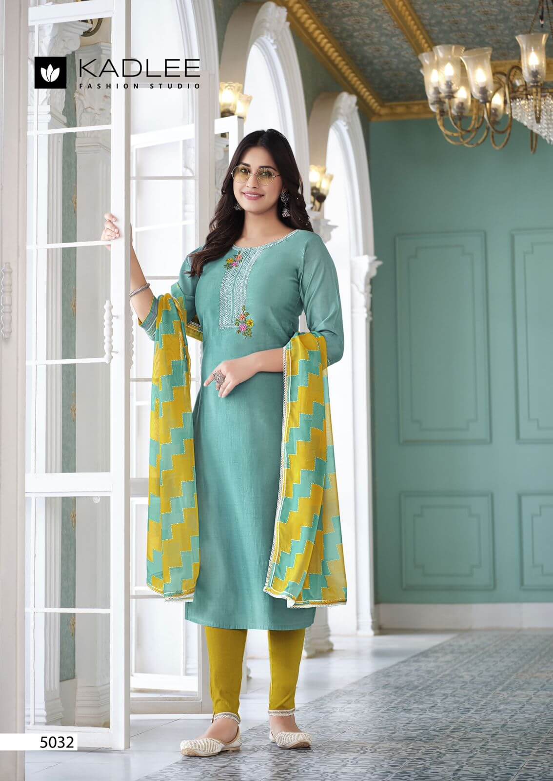 Kadlee Shanaya vol 6 Kurtis with Bottom and Dupatta Catalog collection 5