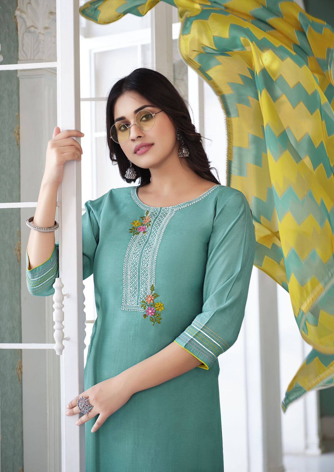 Kadlee Shanaya vol 6 Kurtis with Bottom and Dupatta Catalog collection 8