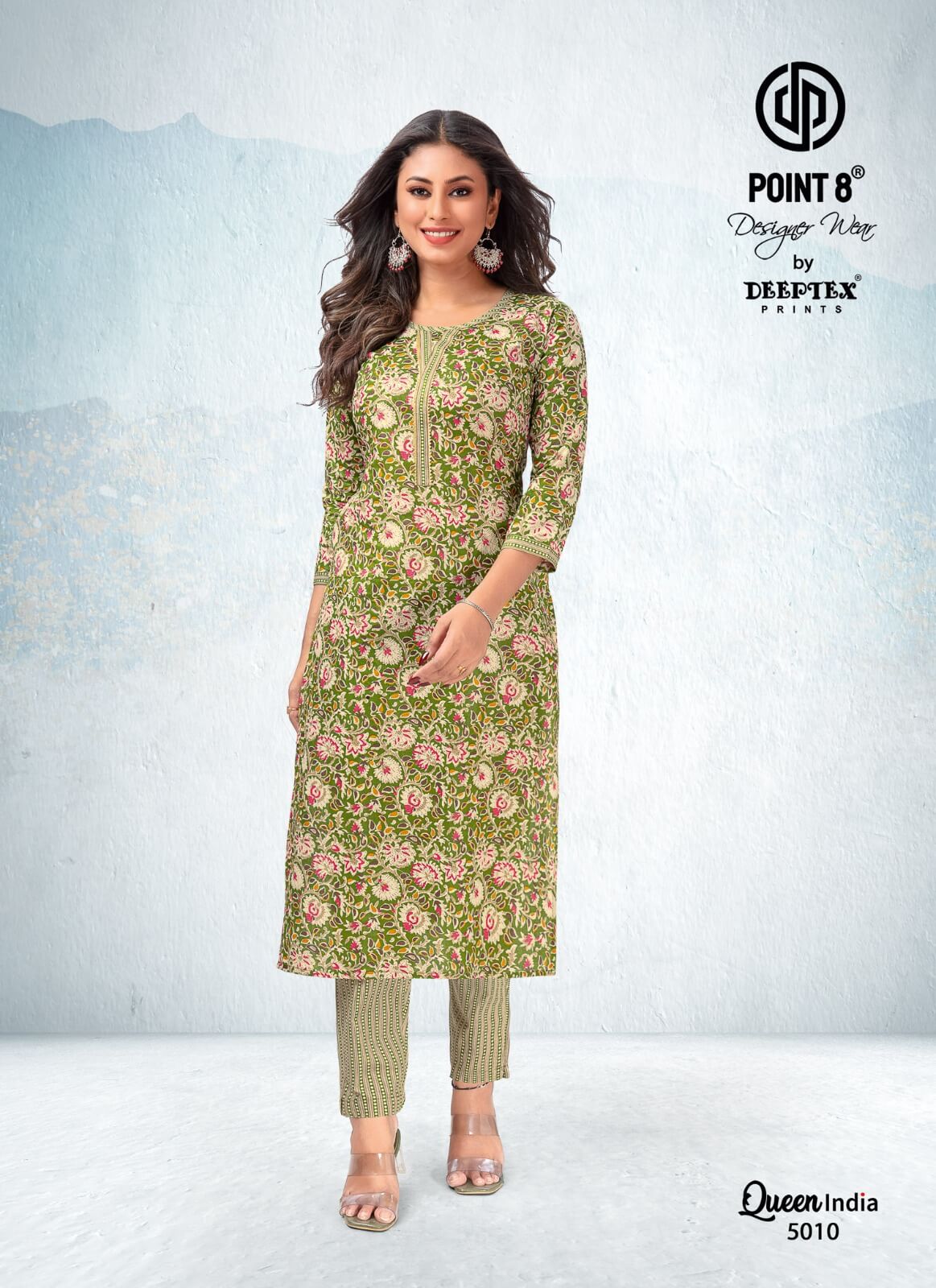 Deeptex Queen India vol 5 Kurtis with Bottom collection 10