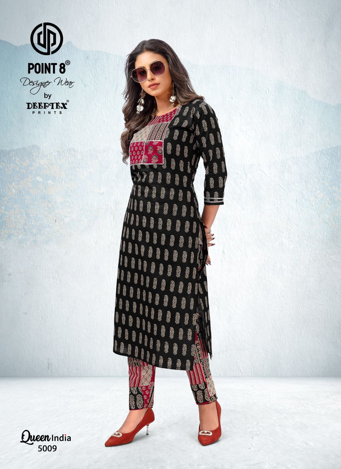 Deeptex Queen India vol 5 Kurtis with Bottom collection 5