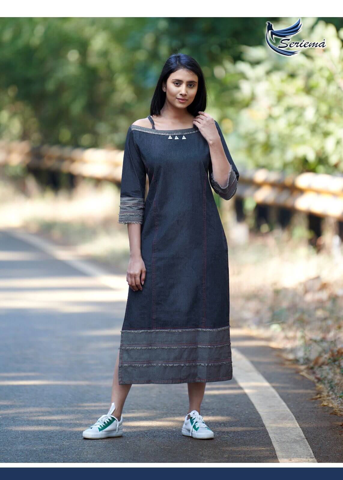 Seriema Kumb Capture vol 4 Denim Kurti collection 3