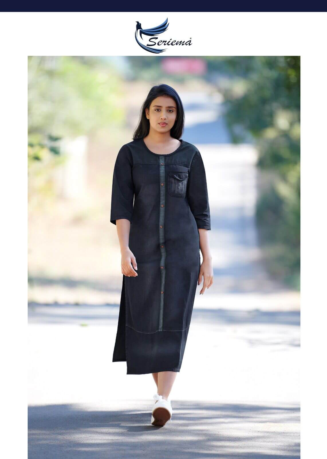 Seriema Kumb Capture vol 4 Denim Kurti collection 1