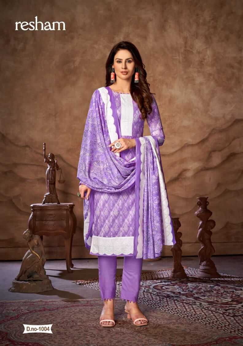 Skt Suits Resham Cotton Dress Materials Catalog collection 9