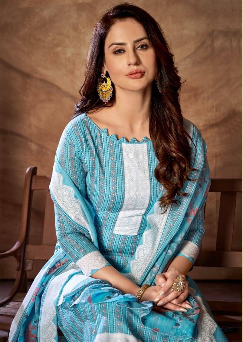 Skt Suits Resham Cotton Dress Materials Catalog collection 10