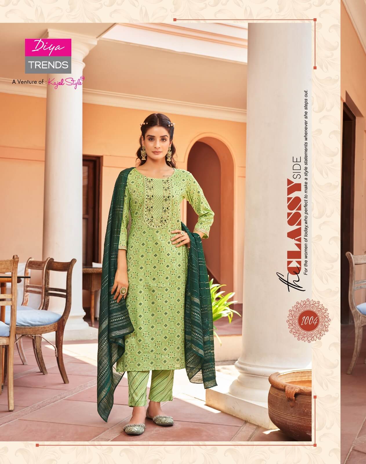 diya Trends Rangpriya vol 1 Straight Cut Kurti with pant collection 5