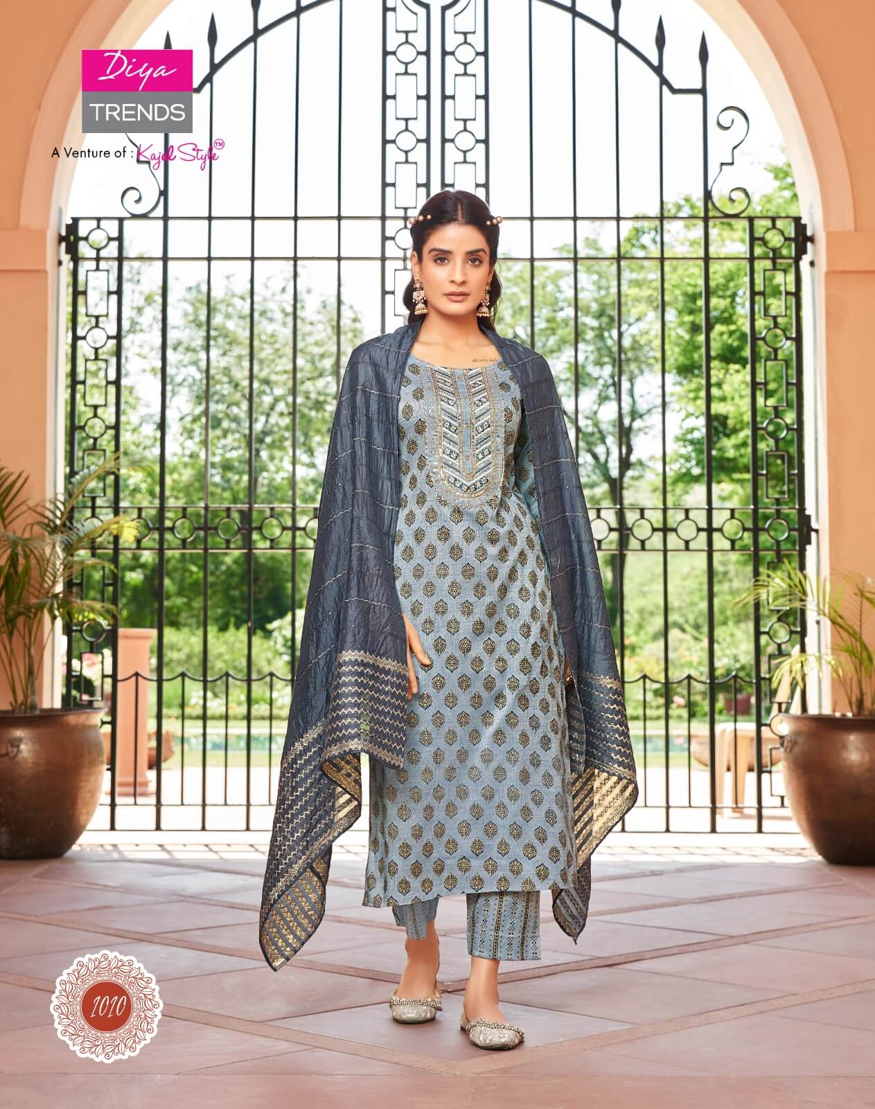 diya Trends Rangpriya vol 1 Straight Cut Kurti with pant collection 8