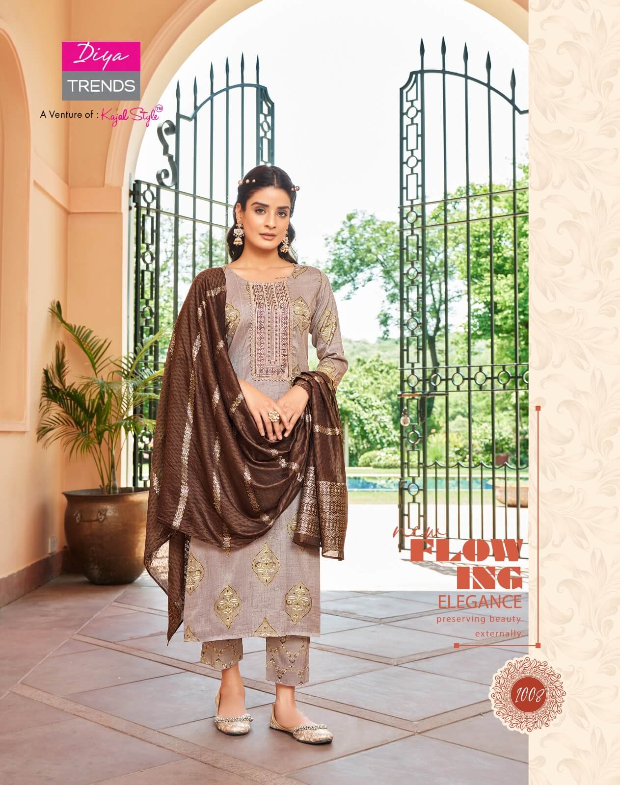 diya Trends Rangpriya vol 1 Straight Cut Kurti with pant collection 3