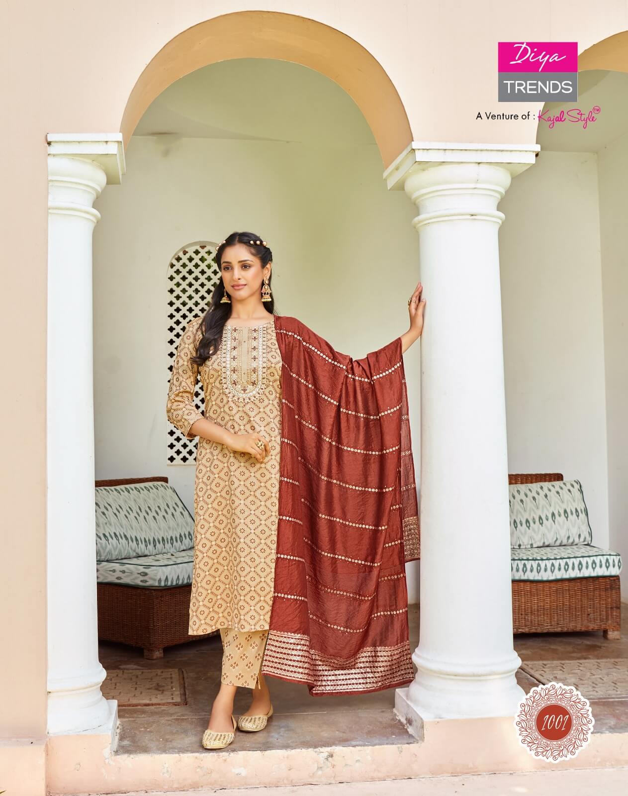 diya Trends Rangpriya vol 1 Straight Cut Kurti with pant collection 7