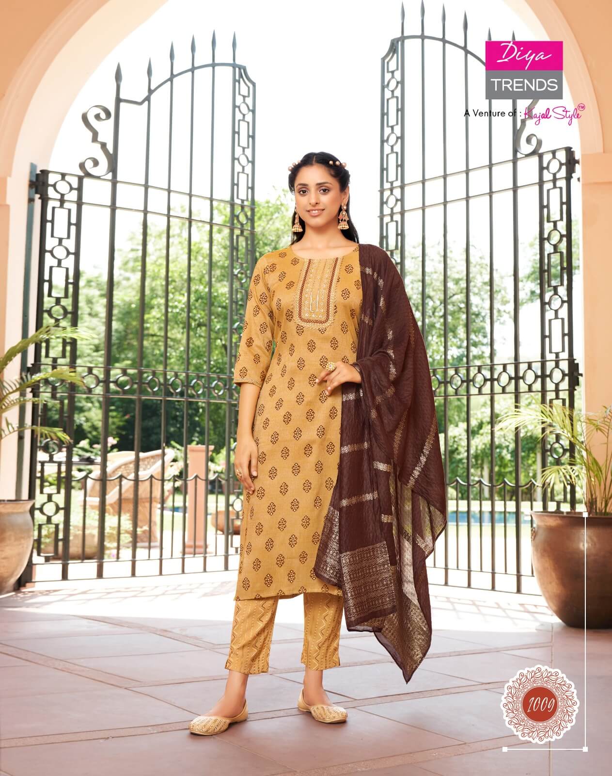 diya Trends Rangpriya vol 1 Straight Cut Kurti with pant collection 4