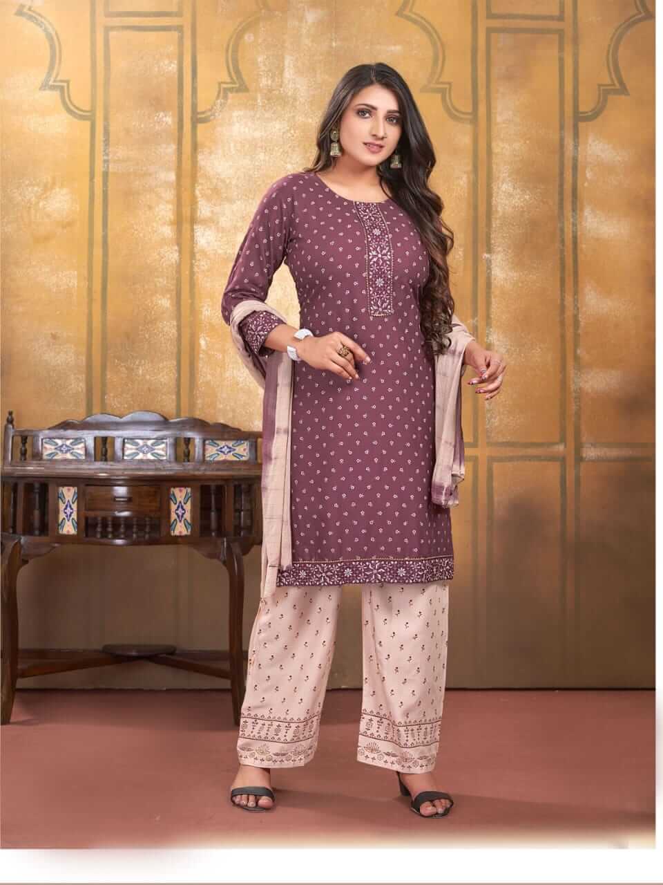 Kinti Chunri vol 4 Kurti with Pant and Dupatta collection 7