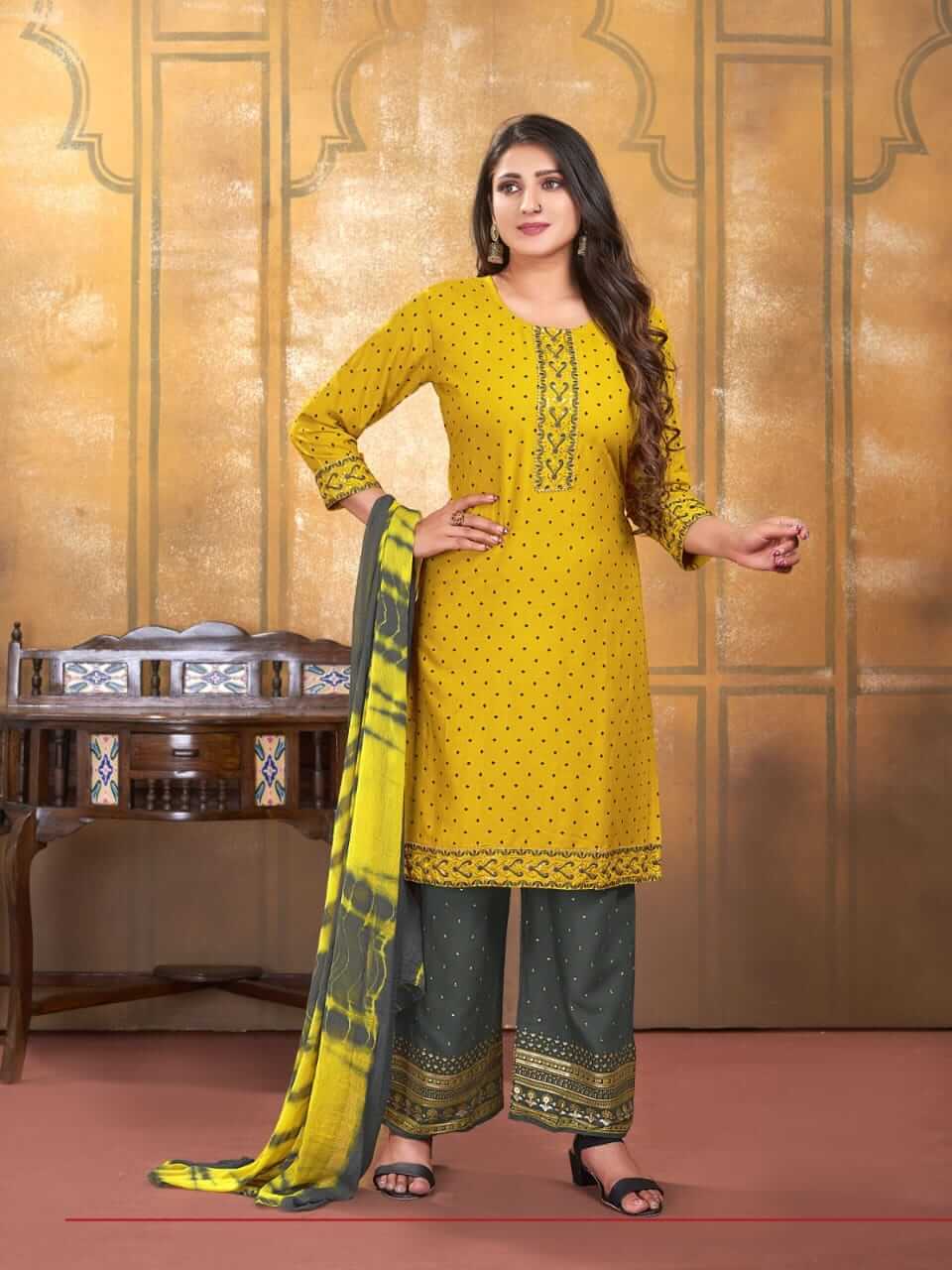 Kinti Chunri vol 4 Kurti with Pant and Dupatta collection 1