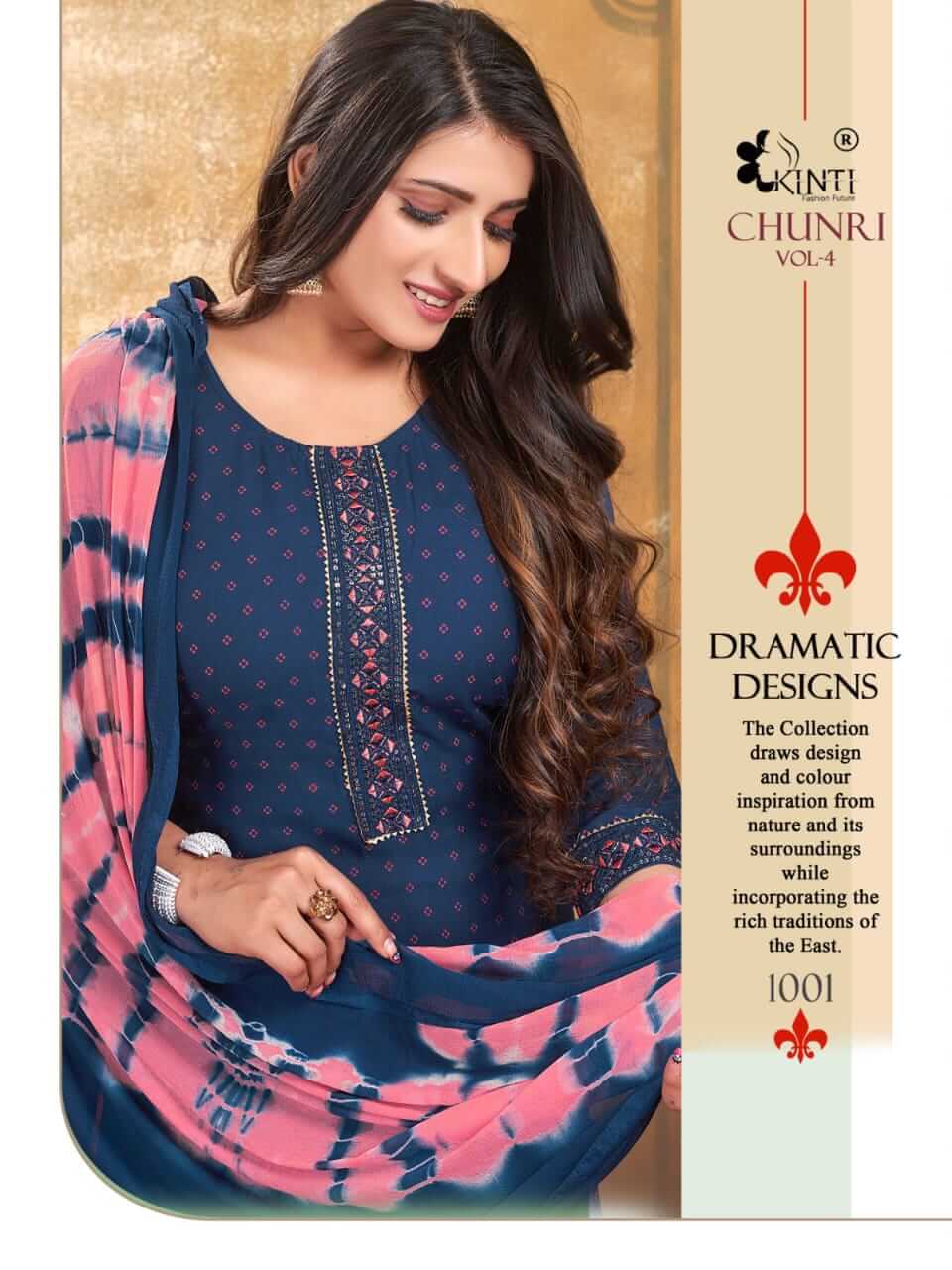 Kinti Chunri vol 4 Kurti with Pant and Dupatta collection 3