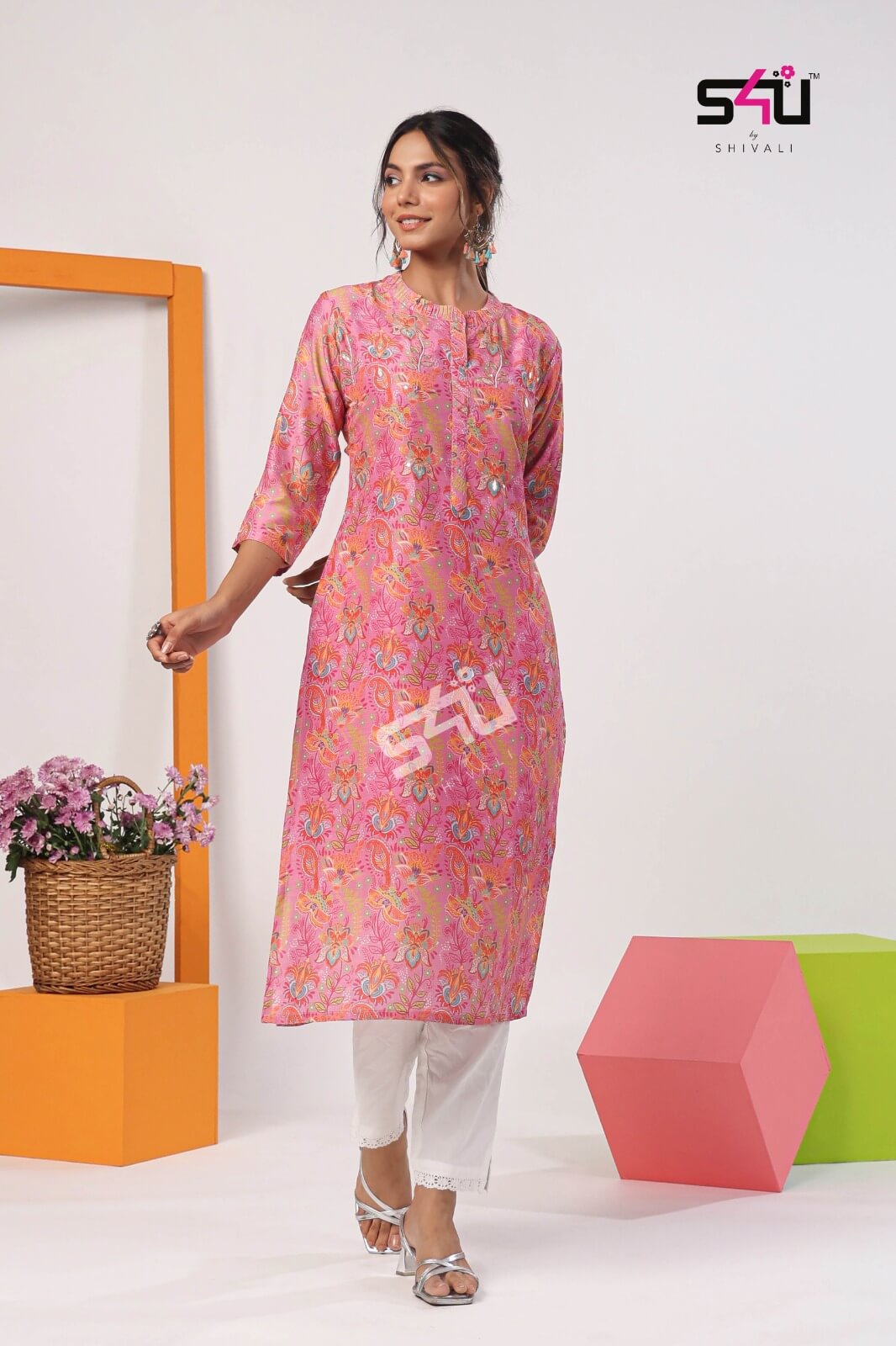 S4u Gold vol 5 Straight Cut Kurtis collection 2