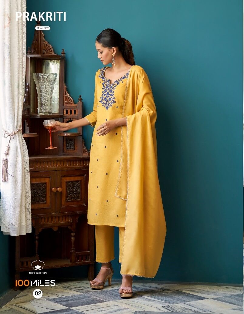 100 Miles Prakriti Cotton Salwar Kameez Catalog collection 4