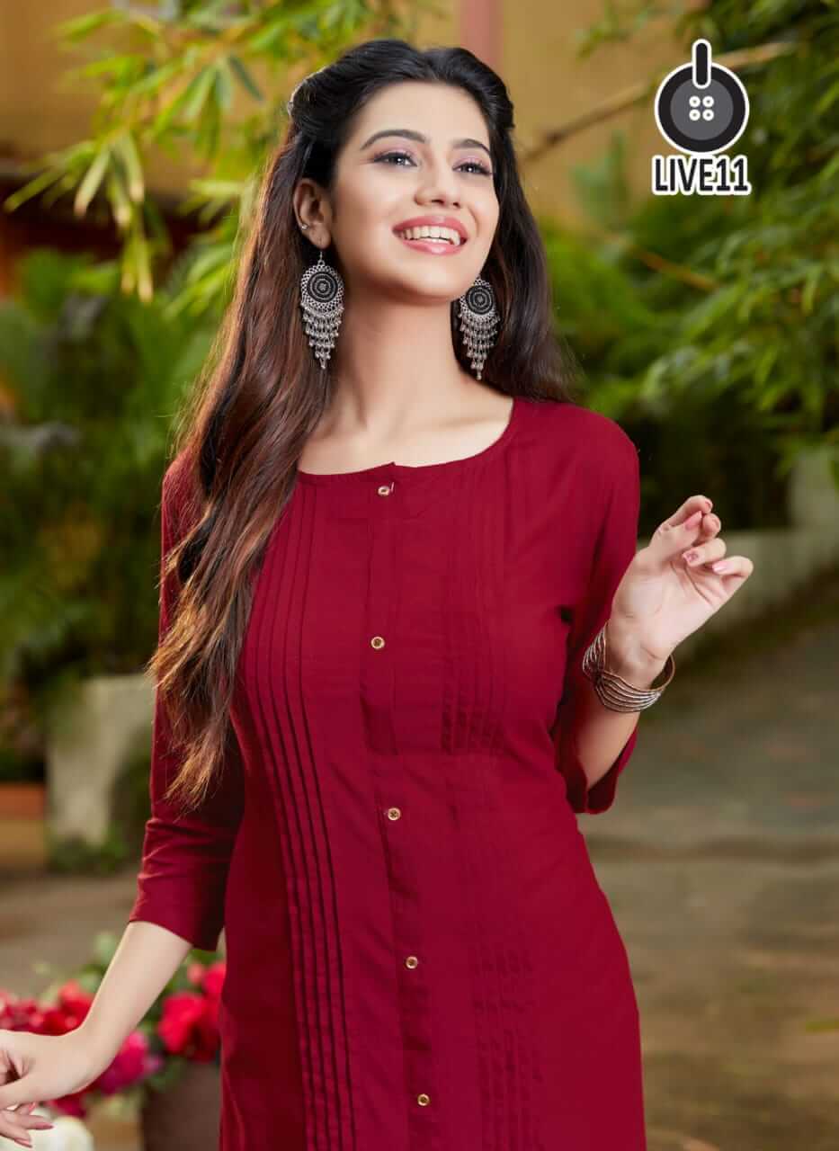 Live 11 Star Max Rayon Kurti Catalog collection 9