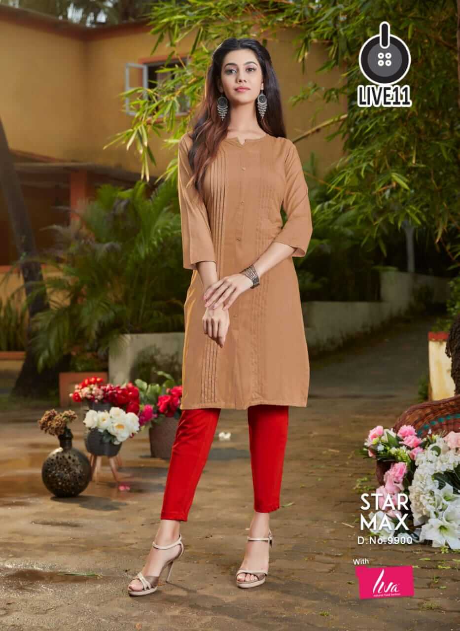 Live 11 Star Max Rayon Kurti Catalog collection 2