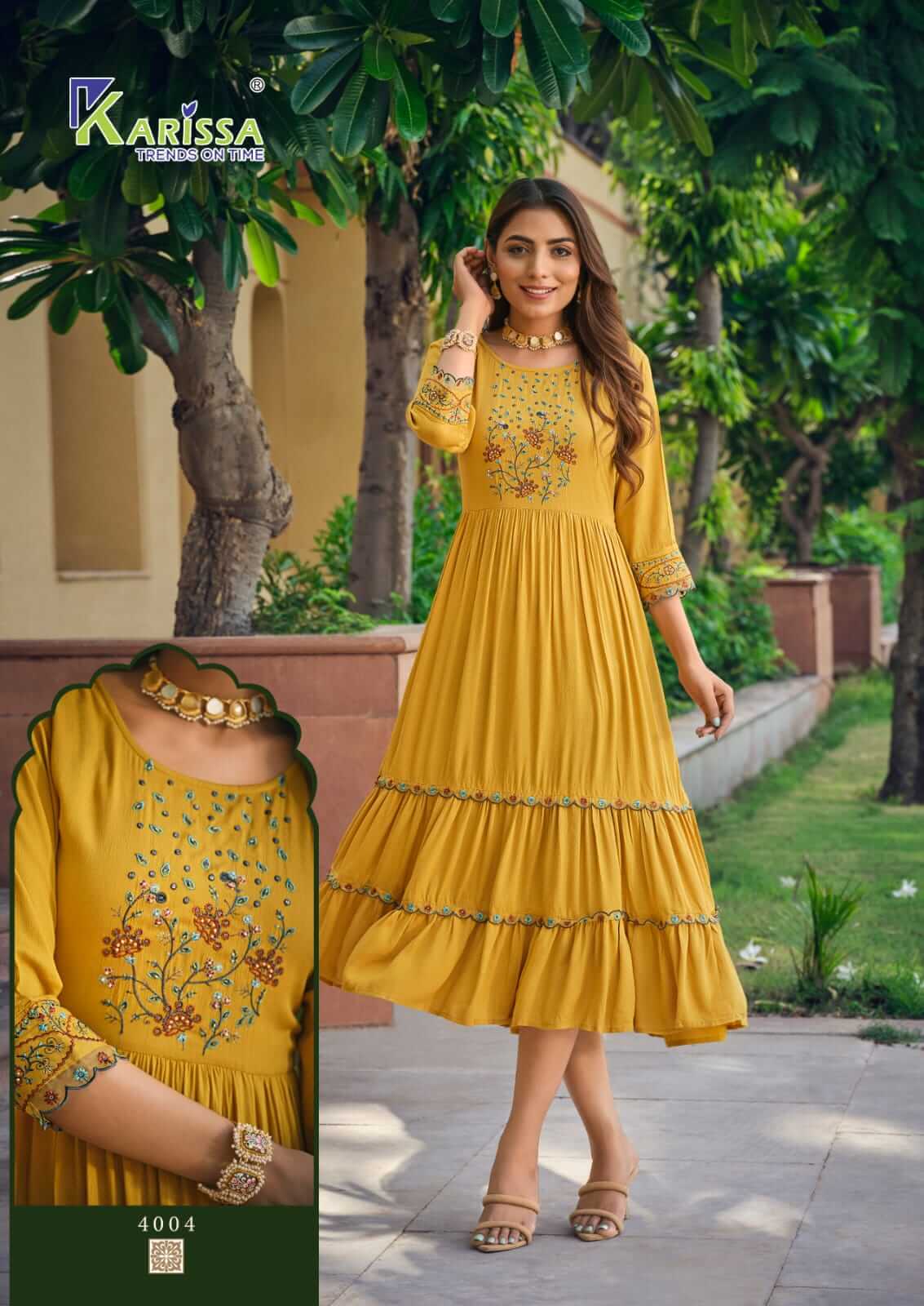 Karissa Zoya Naira Cut Midi Kurtis Catalog collection 3