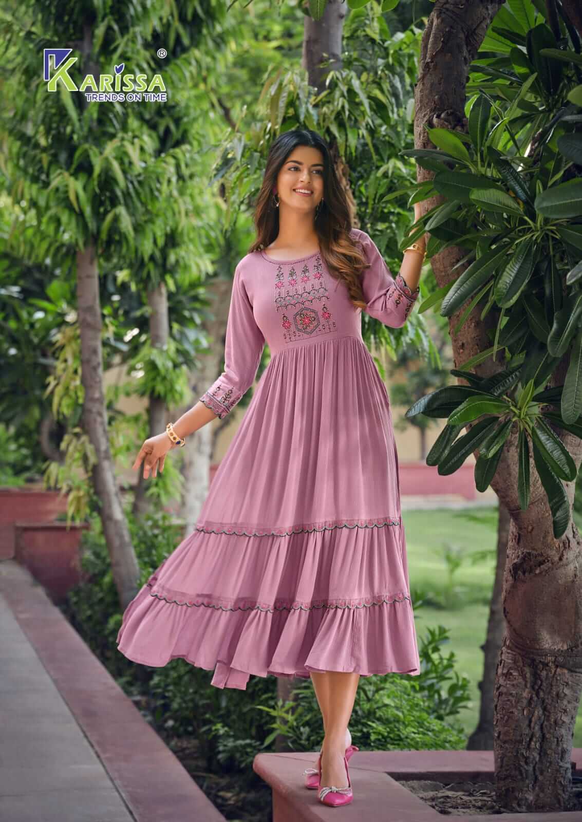 Karissa Zoya Naira Cut Midi Kurtis Catalog collection 7