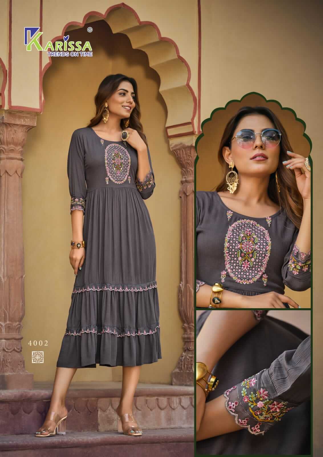 Karissa Zoya Naira Cut Midi Kurtis Catalog collection 5