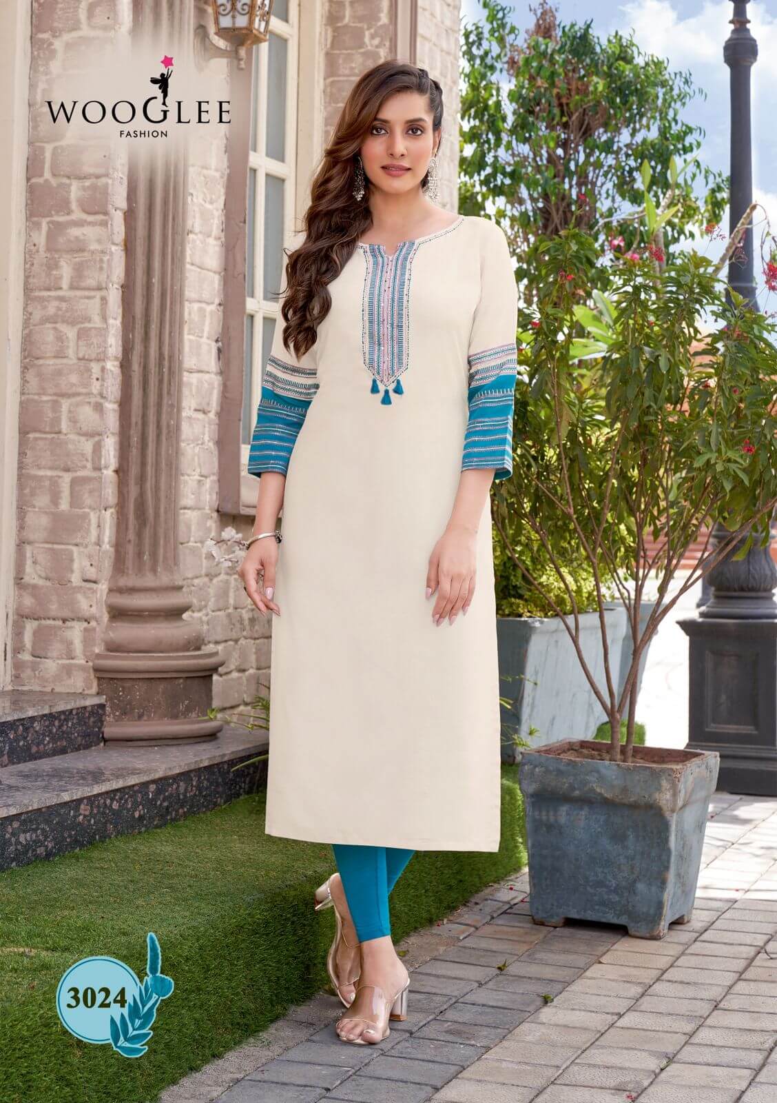 Wooglee Fashion Salonee vol 4 Straight Cut Kurti collection 9